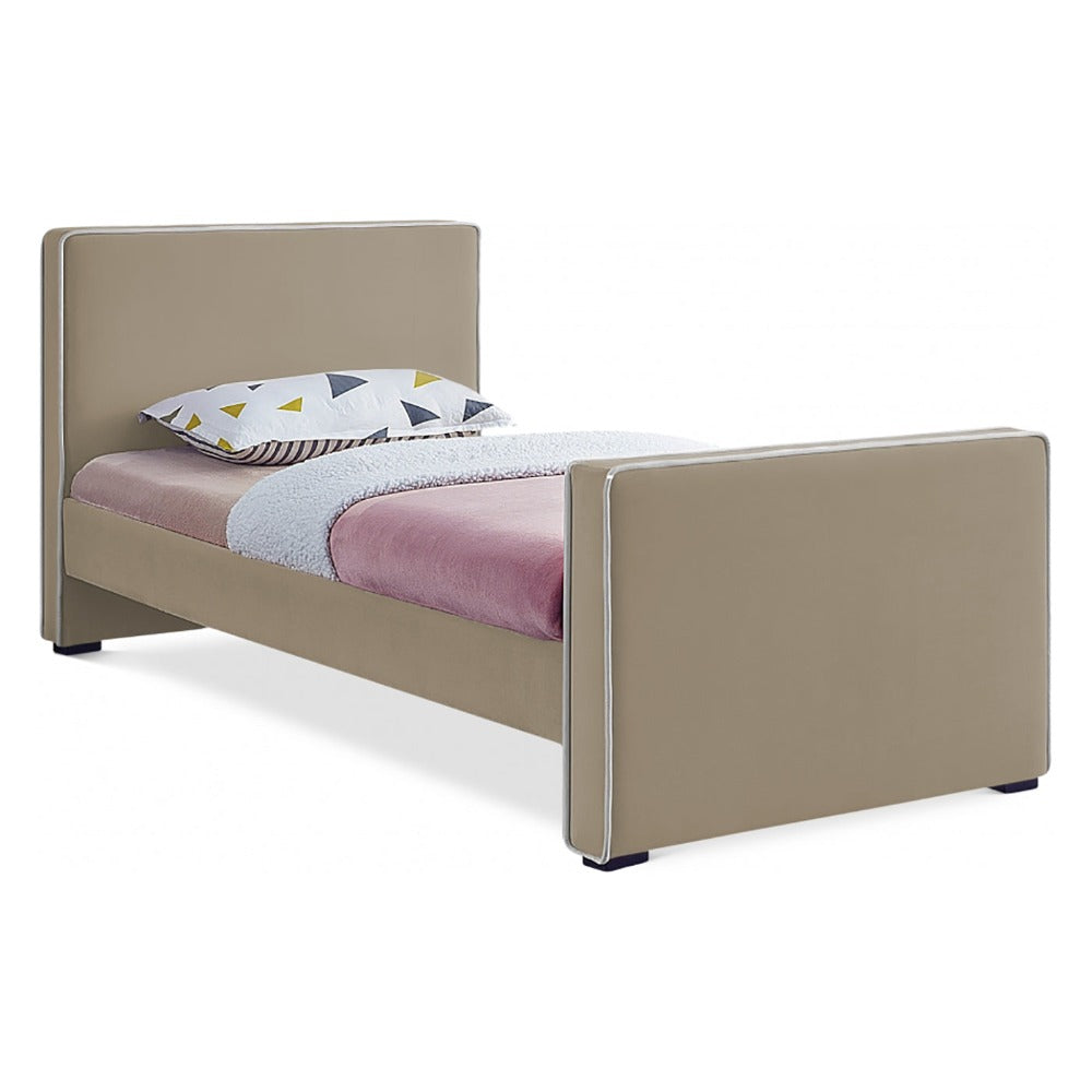 Dillard Velvet Twin Bed