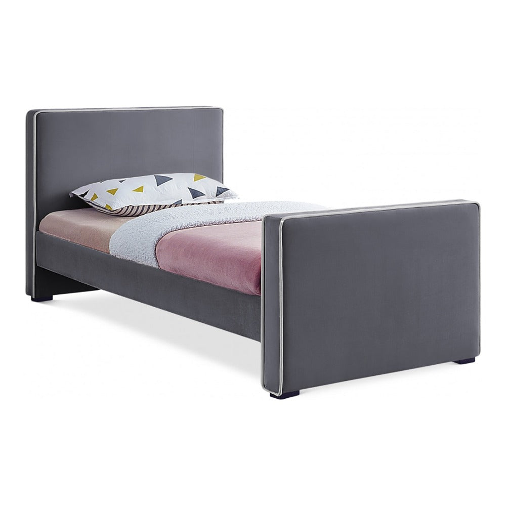 Dillard Velvet Twin Bed