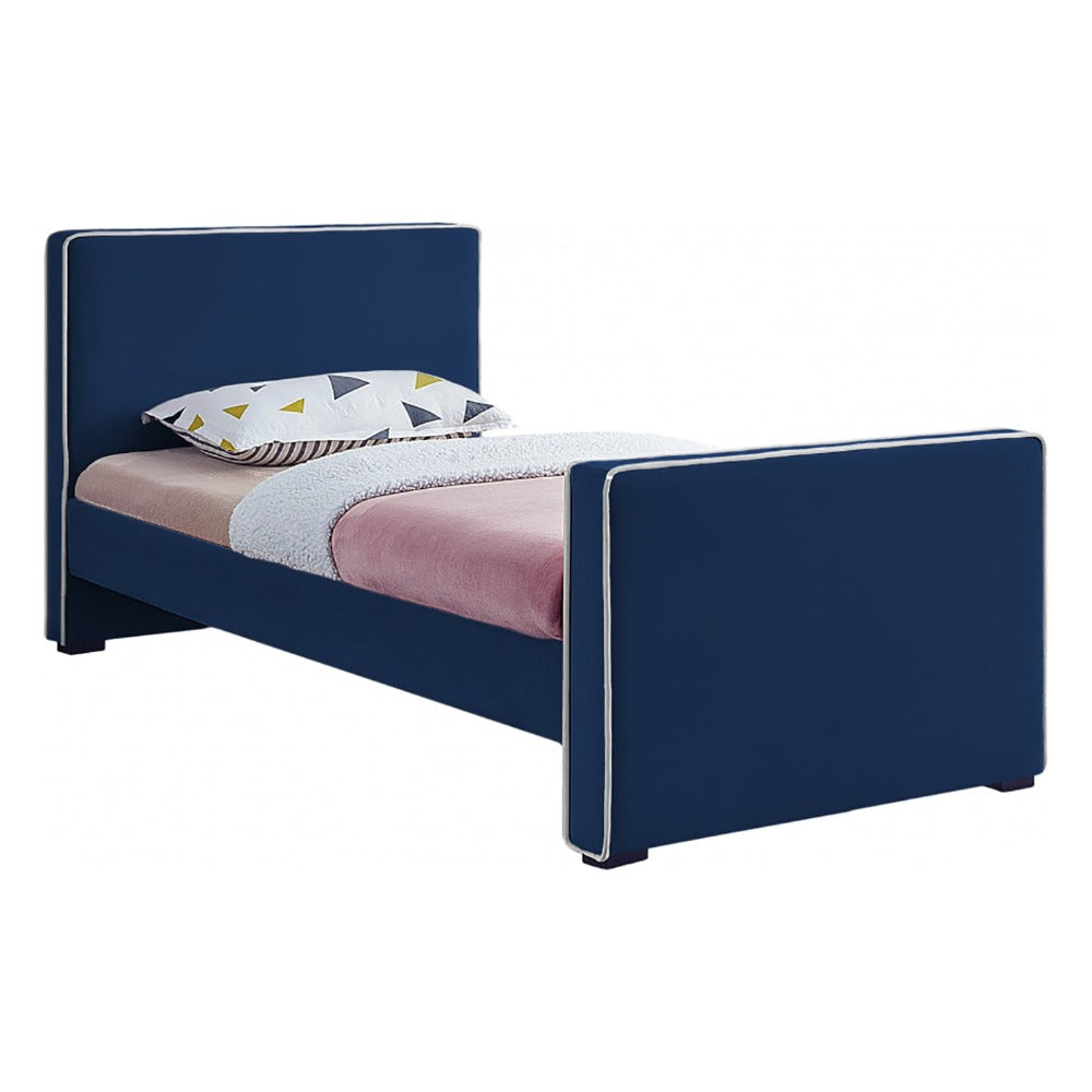 Dillard Velvet Twin Bed