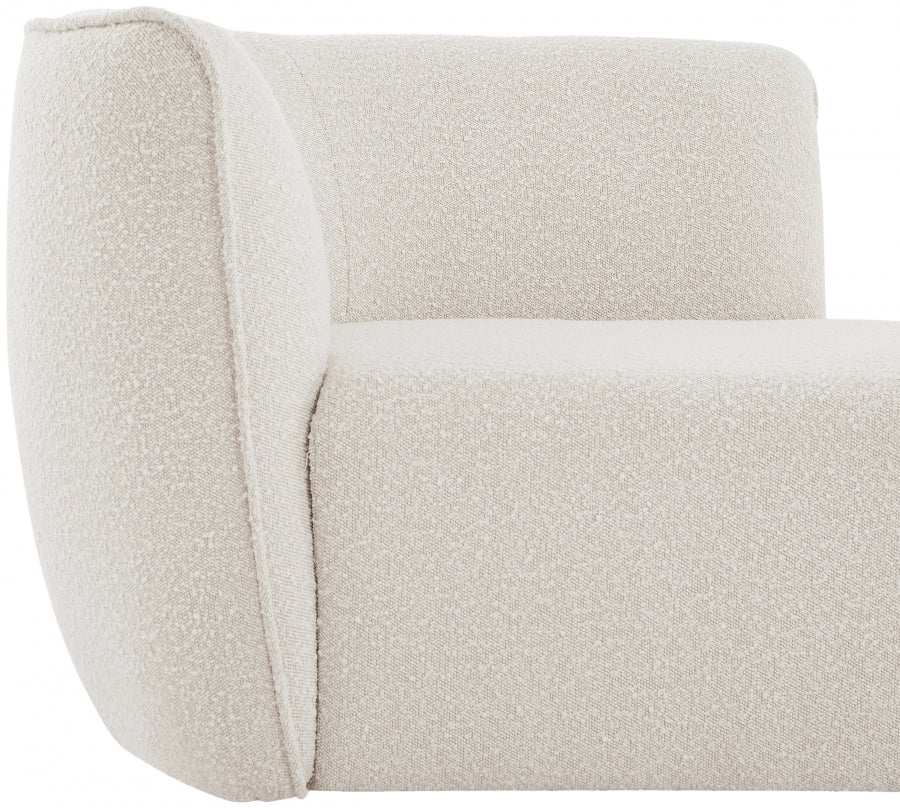 Hilton Boucle Fabric Chaise Lounge