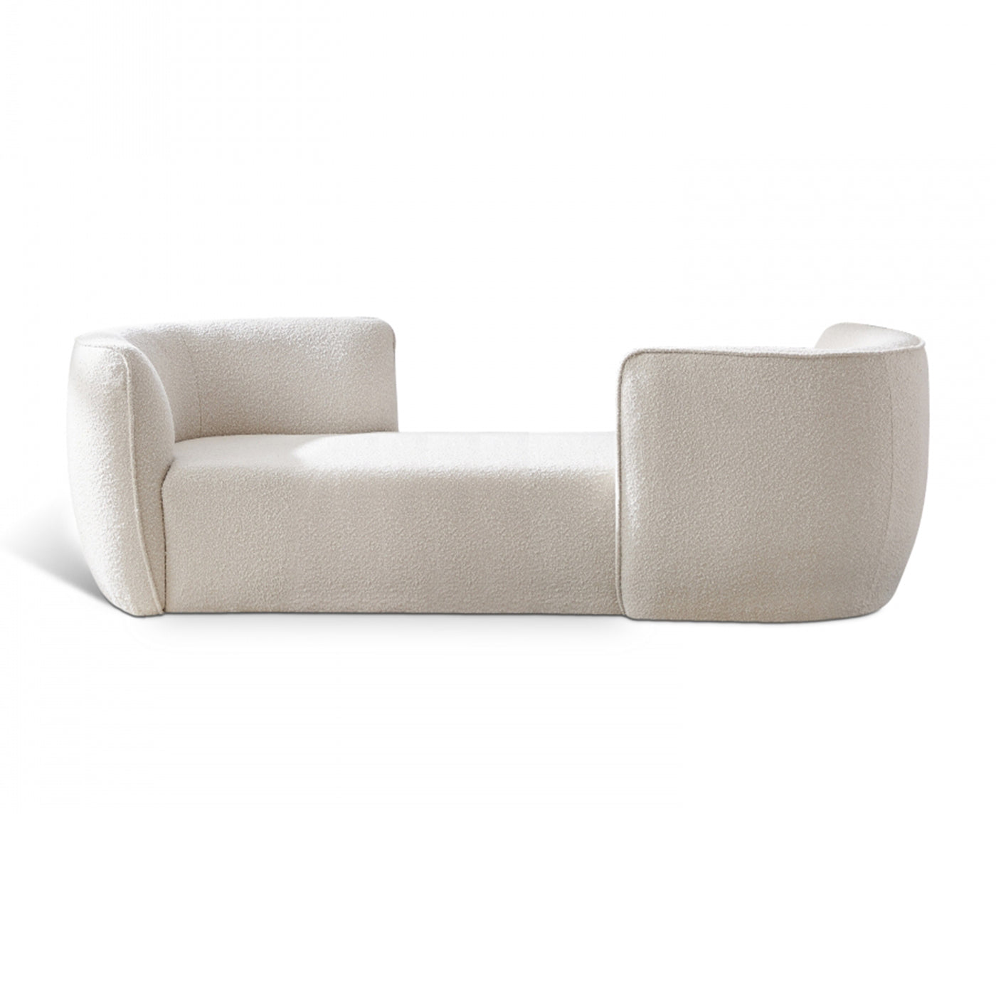 Hilton Boucle Fabric Chaise Lounge