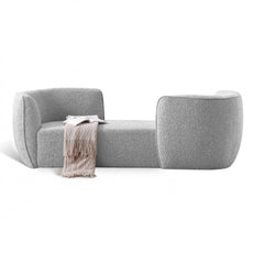 Hilton Boucle Fabric Chaise Lounge