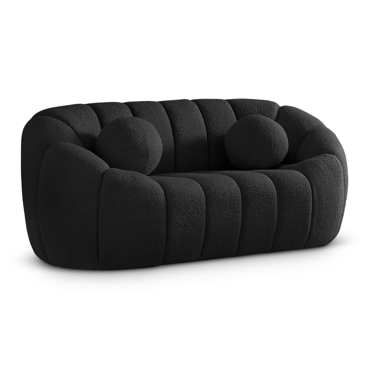 Elijah Boucle Fabric Loveseat