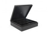 Tea box 12-compartments Bamboo, black