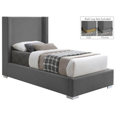 Royce Twin Linen Textured Bed