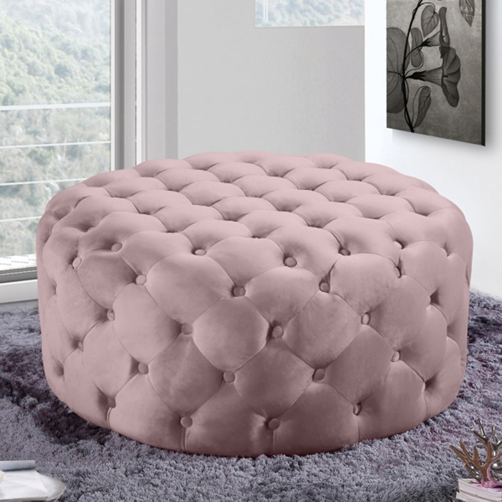 Addison Velvet Ottoman | Bench