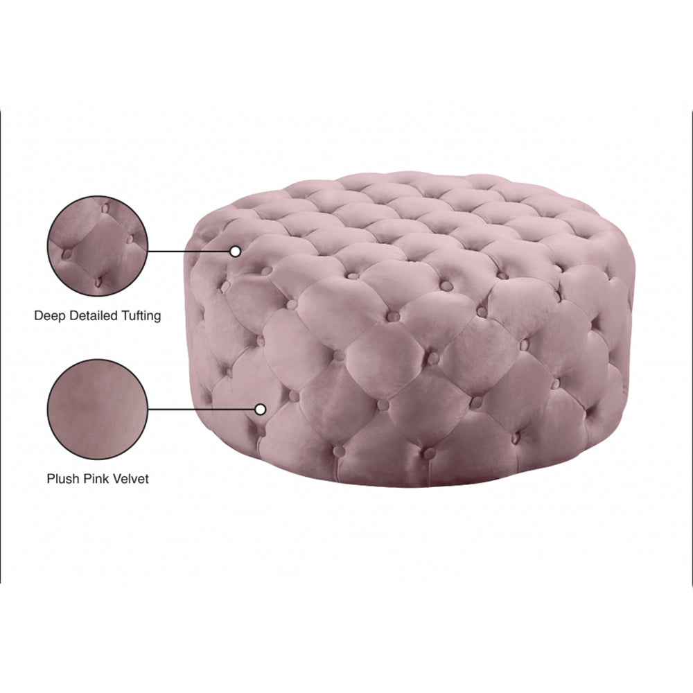 Addison Velvet Ottoman | Bench