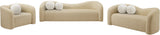 Kali Loveseat - Cozy Faux Shearling Teddy Fabric, Sturdy Eucalyptus Frame, Perfect for Any Room