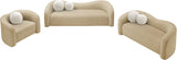 Kali Loveseat - Cozy Faux Shearling Teddy Fabric, Sturdy Eucalyptus Frame, Perfect for Any Room