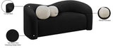 Kali Loveseat - Cozy Faux Shearling Teddy Fabric, Sturdy Eucalyptus Frame, Perfect for Any Room