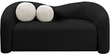 Kali Loveseat - Cozy Faux Shearling Teddy Fabric, Sturdy Eucalyptus Frame, Perfect for Any Room