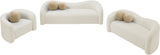 Kali Loveseat - Cozy Faux Shearling Teddy Fabric, Sturdy Eucalyptus Frame, Perfect for Any Room
