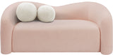 Kali Loveseat - Cozy Faux Shearling Teddy Fabric, Sturdy Eucalyptus Frame, Perfect for Any Room