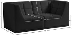 Relax Velvet Modular 68" Sofa