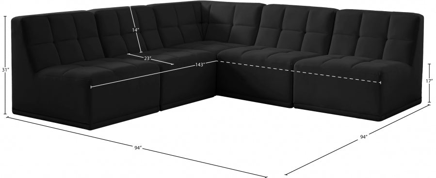 Relax Velvet Modular Sectional