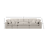 Comfy Modular Sofa - Versatile Linen Textured Design with Overstuffed Cushions for Ultimate Comfort