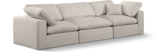 Comfy Modular Sofa - Versatile Linen Textured Design with Overstuffed Cushions for Ultimate Comfort