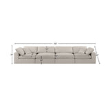 Comfy Modular Sofa - Stylish Linen Textured Design with Overstuffed Cushions for Ultimate Comfort