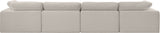 Comfy Modular Sofa - Stylish Linen Textured Design with Overstuffed Cushions for Ultimate Comfort