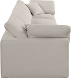 Comfy Modular Sofa - Stylish Linen Textured Design with Overstuffed Cushions for Ultimate Comfort