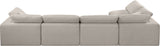 Comfy Modular Sectional Sofa in Rich Beige with Overstuffed Cushions for Ultimate Comfort & Style