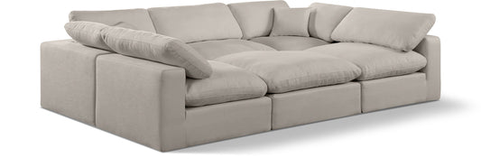 Comfy Modular Sectional Sofa - Stylish Adaptable Seating with Plush Down Feather Cushions & Support