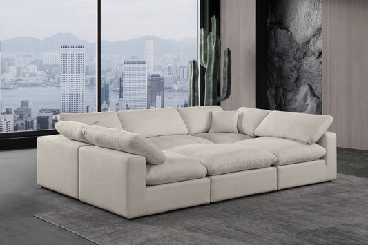 Comfy Modular Sectional Sofa - Stylish Adaptable Seating with Plush Down Feather Cushions & Support