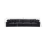 Comfy Modular Sofa - Stylish Linen Textured Design with Overstuffed Cushions for Ultimate Comfort