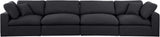 Comfy Modular Sofa - Stylish Linen Textured Design with Overstuffed Cushions for Ultimate Comfort