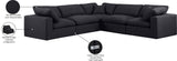 Comfy Modular Sectional – Luxurious Linen Textured Fabric with Plush Down Feather Cushions for Comfort
