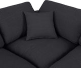 Comfy Modular Sectional – Luxurious Linen Textured Fabric with Plush Down Feather Cushions for Comfort