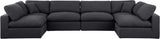 Comfy Modular Sectional - Versatile Contemporary Design with Plush Down Feather Cushions for Comfort