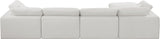Comfy Modular Sectional Sofa in Durable Linen Fabric - Overstuffed Cushions for Ultimate Comfort