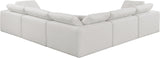 Comfy Modular Sectional – Luxurious Linen Textured Fabric with Plush Down Feather Cushions for Comfort