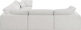 Comfy Modular Sectional – Luxurious Linen Textured Fabric with Plush Down Feather Cushions for Comfort