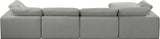 Comfy Modular Sectional Sofa in Durable Linen Fabric - Overstuffed Cushions for Ultimate Comfort