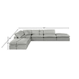 Comfy Modular Sectional Sofa - Stylish and Versatile Seating with Overstuffed Cushions for Comfort