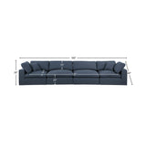 Comfy Modular Sofa - Stylish Linen Textured Design with Overstuffed Cushions for Ultimate Comfort