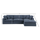 Comfy Modular Sectional Sofa with Plush Down Feather Cushions for Ultimate Comfort and Style