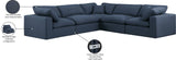 Comfy Modular Sectional – Luxurious Linen Textured Fabric with Plush Down Feather Cushions for Comfort