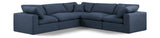 Comfy Modular Sectional – Luxurious Linen Textured Fabric with Plush Down Feather Cushions for Comfort