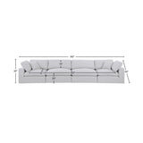 Comfy Modular Sofa - Stylish Linen Textured Design with Overstuffed Cushions for Ultimate Comfort