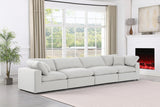 Comfy Modular Sofa - Stylish Linen Textured Design with Overstuffed Cushions for Ultimate Comfort