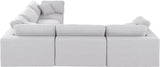 Comfy Modular Sectional – Luxurious Linen Textured Fabric with Plush Down Feather Cushions for Comfort