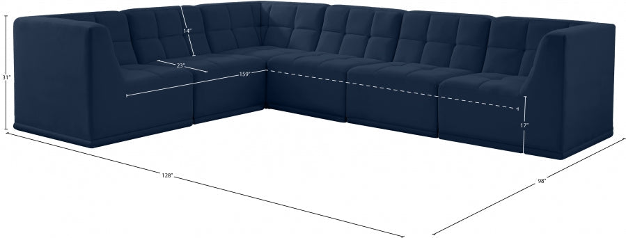 Relax Velvet Modular Sectional