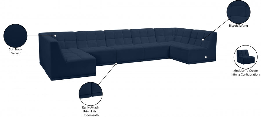 Relax Velvet Modular Sectional