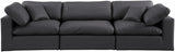 Comfy Modular Sofa - Versatile Linen Textured Design with Overstuffed Cushions for Ultimate Comfort