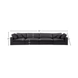 Comfy Modular Sofa - Stylish Linen Textured Design with Overstuffed Cushions for Ultimate Comfort