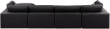Comfy Modular Sectional Sofa - Luxurious Vegan Leather Design with Overstuffed Cushions for Comfort