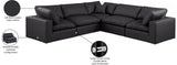 Comfy Modular Sectional – Luxurious Linen Textured Fabric with Plush Down Feather Cushions for Comfort